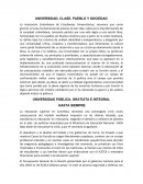 UNIVERSIDAD, CLASE, PUEBLO Y SOCIEDAD