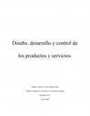 Diseño, desarrollo y control de los productos y servicios