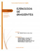 Ejercicios de Gradientes