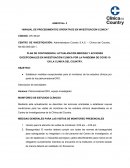 Manual de procedimientos operativos en investigación clínica