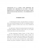 PARTICIPACION DE LA FAMILIA COMO PROMOTORA DEL DESARROLLO DEL APRENDIZAJE DE LOS NIÑOS Y NIÑAS DEL PREESCOLAR, EN LA UNIDAD EDUCATIVA JUAN MANUEL CAJIGAL