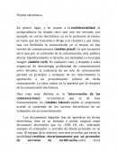 Prueba electrónica derecho