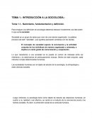 Introducción a la sociologia