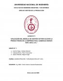 Mejora de la productividad en prod. Gambrinus: Aplicación de las 5 S en la preparación de pedidos