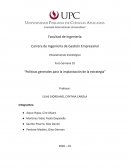 Políticas generales para la implantación de la estrategia