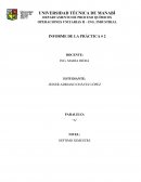DEPARTAMENTO DE PROCESO QUÍMICOS OPERACIONES UNITARIAS