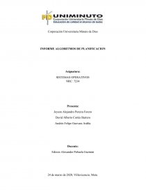 Algoritomos de planificación sistema operativo. Página 1