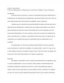 El Proceso Administrativo, la Planificación y Control de las Utilidades, Ventas y Producción