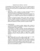 Administracion, gerencia y gestion