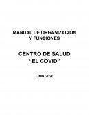 MANUAL DE ORGANIZACIÓN Y FUNCIONES DEL CENTRO DE SALUD