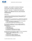 ANÁLISIS Y PLANEACION FINANCIERA, LOS IMPUESTOS EN LOS ESTADOS FINANCIEROS