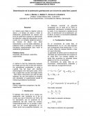 Determinación de la aceleración gravitacional con la torre de caída libre Leybold