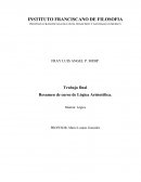 Resumen de curso de Lógica Aristotélica