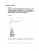 Materiales metálicos