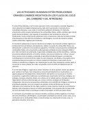 Las actividades humanas y la relación con el cambio de los ciclos de carbono y el nitrógeno