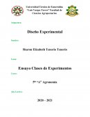 Clases de experimentos-Diseño Experimental