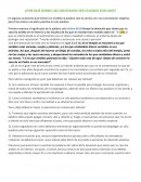 ¿Por qué deben los cristianos ser celosos por Dios?