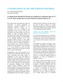 COVID19 UN DURO GOLPE AL SECTOR TURÍSTICO MUNDIAL