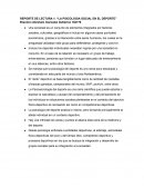 REPORTE DE LECTURA 1: “LA PSICOLOGIA SOCIAL EN EL DEPORTE”