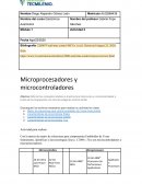 Microprocesadores y microcontroladores