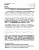 LA LÓGICA EN EL LENGUAJE ARTIFICIAL