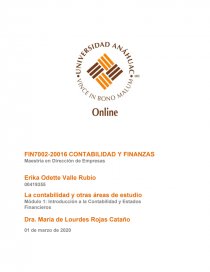 Módulo 1: Introducción a la Contabilidad y Estados Financieros. Página 1