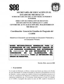 Coordinación General de Estudios de Posgrado del CAMM. Página 1