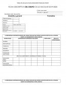 FICHA DESCRIPTIVA DEL GRUPO CICLO ESCOLAR 2019-2020