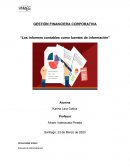 GESTIÓN FINANCIERA CORPORATIVA “Los informes contables como fuentes de información”