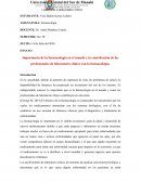 Importancia de la farmacología en el mundo y la contribución de los profesionales de laboratorio clínico con la farmacología