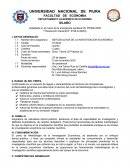 METODOLOGIA DE LA INVESTIGACIÓN ECONÓMICA