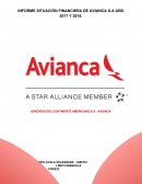 Informe situación financiera de Aerovías del Continente Americano S.A - Avianca