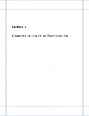 CARACTERIZACION DE LA INVESTIGACION