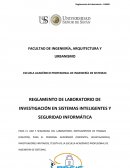 Protocolo de seguridad laboratorio