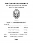 CASO N°1 : “ EL COMPRESOR ROTATORIO DE G.E. “