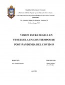 VISION ESTRATEGICA EN VENEZUELA EN LOS TIEMPOS DE POST-PANDEMIA DEL COVID-19