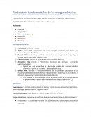 Parámetros fundamentales de la energía eléctrica