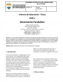 Informe de fisica. Movimiento Parabólico