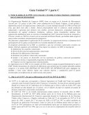 La Organización Mundial de Comercio (OMC)