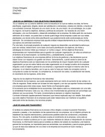 ¿QUE ES LA EMPRESA Y SUS OBJETIVOS FINANCIEROS?. Página 1