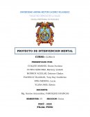 PROYECTO DE INTERVENCION MENTAL