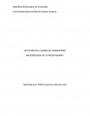 Clasificacion basada en el conocmiento generado o disponible Parametros para definir la profundidad de la investigacion
