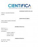 LABORATORIO DE QUÍMICA CINÉTICA