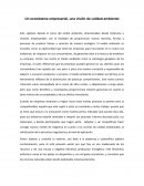 Un ecosistema empresarial, una visión de calidad ambiental