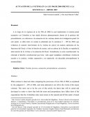 Actuación de la victima en la Ley 906 de 2004 frente a la Sentencia C – 2009 de 2007