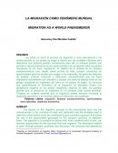 LA MIGRACIÓN COMO FENÓMENO MUNDIAL
