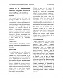Efecto de la temperatura sobre maquinas electricas industriales y automotrices
