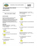 EXAMEN DE DECIMO (LEY SENO Y COSENO)