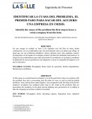 IDENTIFICAR LA CUASA DEL PROBLEMA, EL PRIMER PASO PARA SACAR DEL AGUJERO UNA EMPRESA EN CRISIS