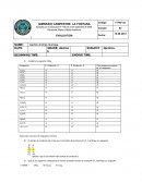 Evaluación óxidación